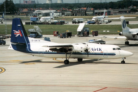 G UKTA Fokker 50 Brussels June 1995