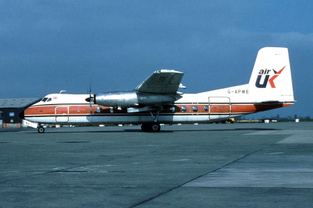 G APWE Handley Page HPR.7 Herald 201. Unknown Location 1980