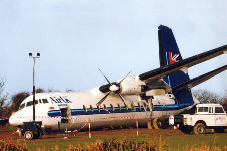 G BNCY Fokker F27 – 500. Guernsey December 1997