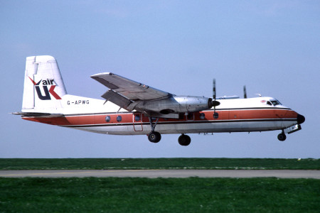 G APWG Handley Page HPR7 Herald 201. Jersey April 1981