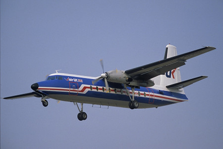 G BDDH Fokker F27 – 200. Norwich April 1984