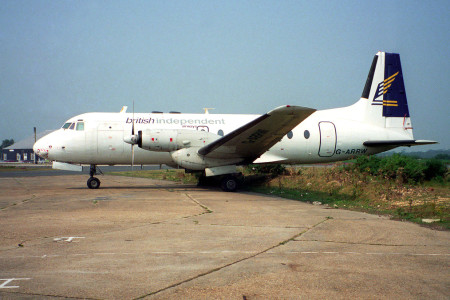 G ARRW Avro 748 series 1. Bournemouth September 1991