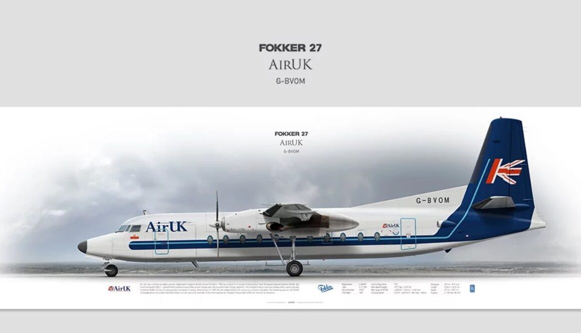 F27 GBVOM Aviaposter